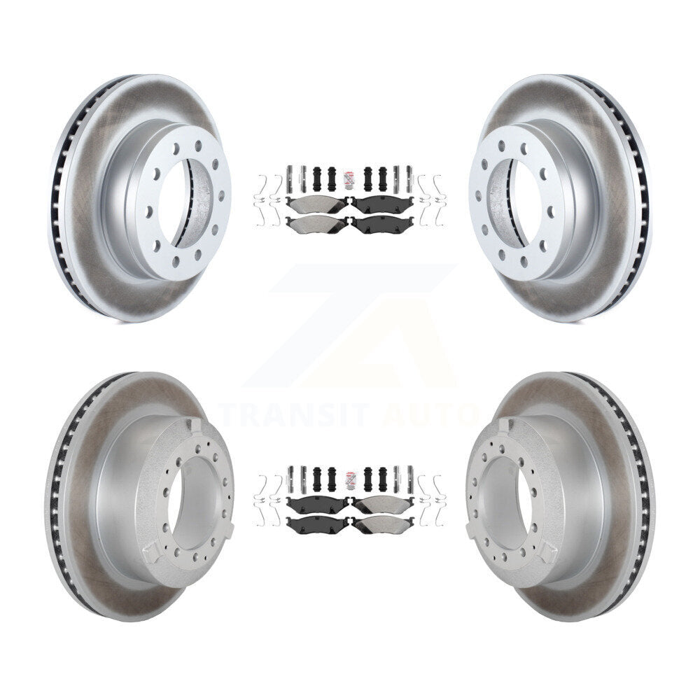Transit Auto KGA-105703 Disc Brake Kit for 2005-2016 Ford F-450 Super Duty, International CF500 and More - Front and Rear