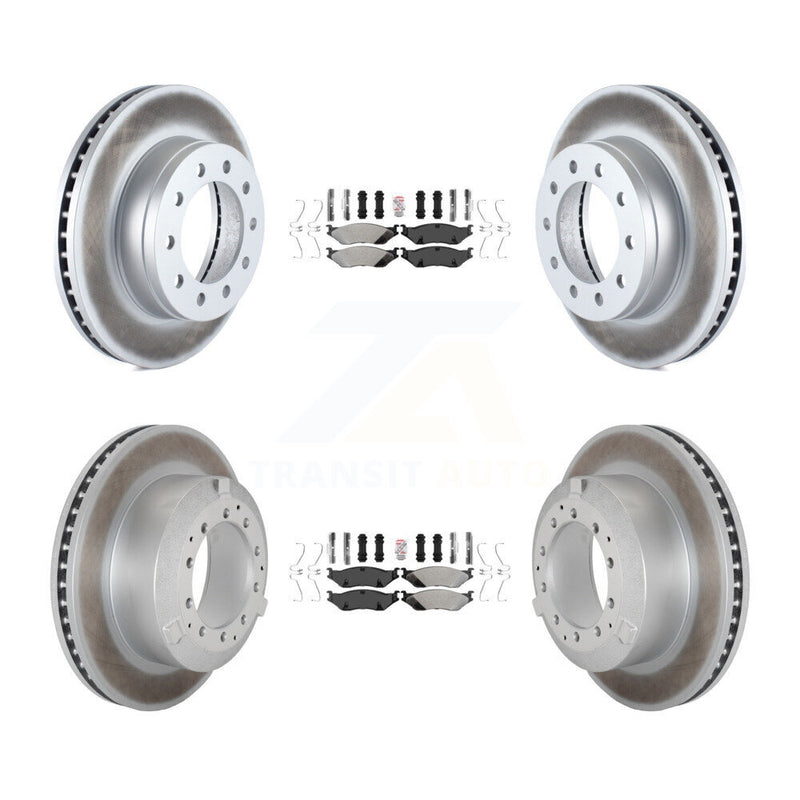 Transit Auto KGA-105703 Disc Brake Kit for 2005-2016 Ford F-450 Super Duty, International CF500 and More - Front and Rear
