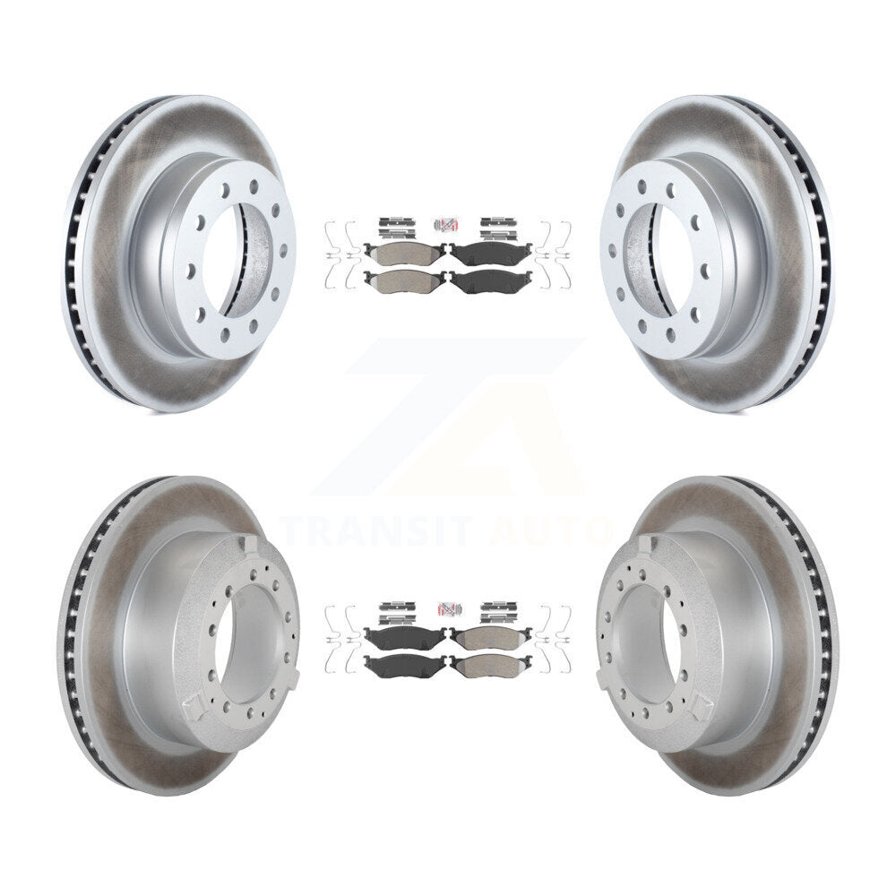 Transit Auto KGA-105706 Disc Brake Kit for 2005-2016 Ford F-450 Super Duty, International CF500 and More - Front and Rear