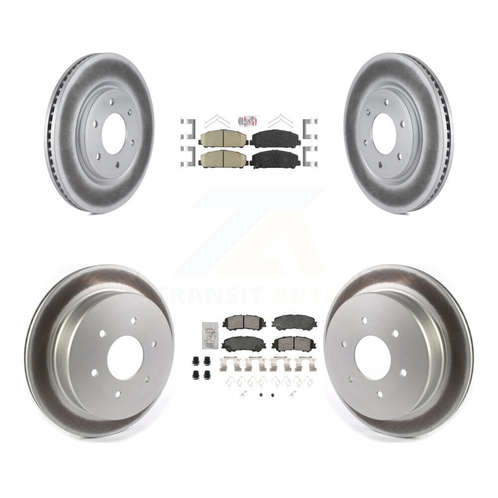 Transit Auto KGA-105707 Disc Brake Kit for 2017-2023 Nissan TITAN - Front and Rear