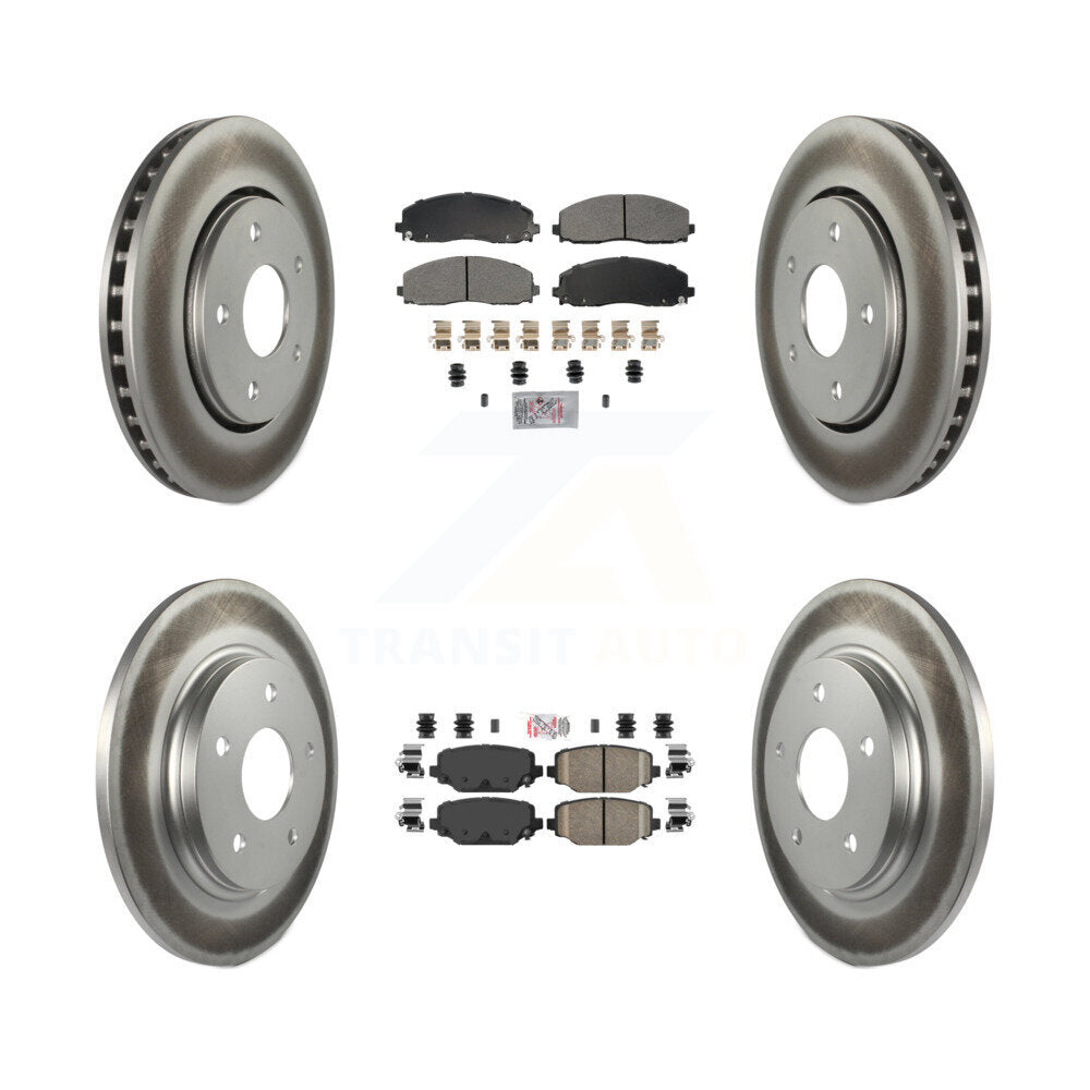 Transit Auto KGA-105742 Disc Brake Kit for 2017-2018 Dodge Grand Caravan - Front and Rear