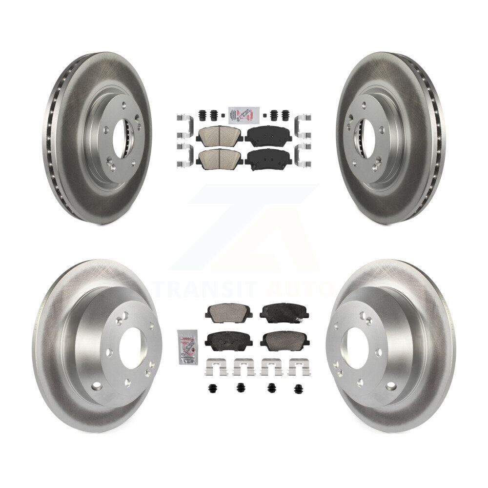 Transit Auto KGA-105753 Disc Brake Kit for 2010-2013 Kia Sorento, Hyundai Santa Fe - Front and Rear