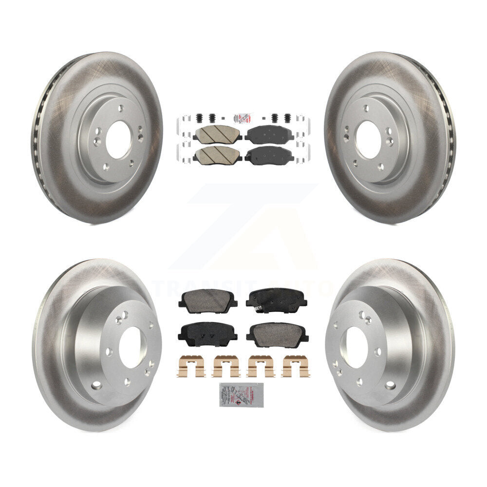 Transit Auto KGA-105758 Disc Brake Kit for 2013-2016 Hyundai Santa Fe, Hyundai Santa Fe XL - Front and Rear