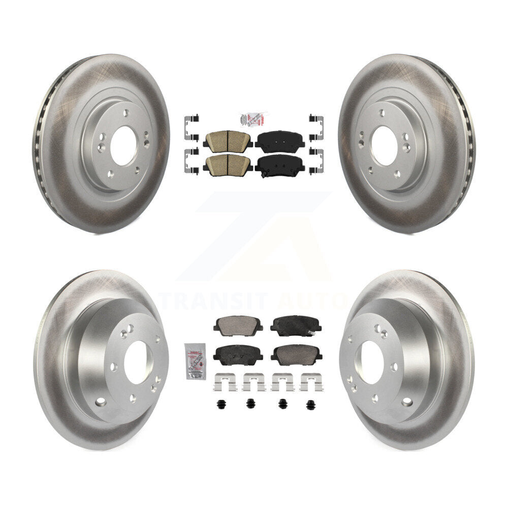 Transit Auto KGA-105760 Disc Brake Kit for 2013-2016 Kia Sorento, Hyundai Santa Fe Sport - Front and Rear