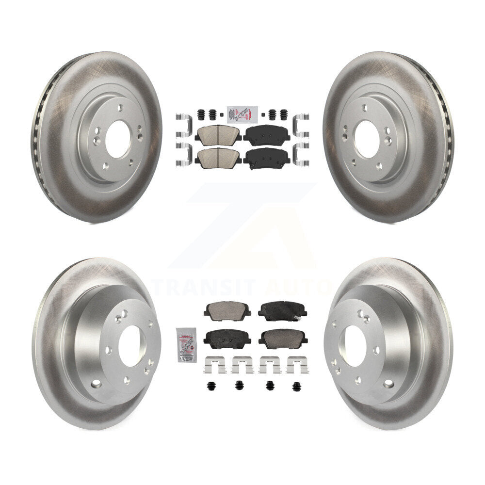Transit Auto KGA-105761 Disc Brake Kit for 2013-2016 Kia Sorento, Hyundai Santa Fe Sport - Front and Rear