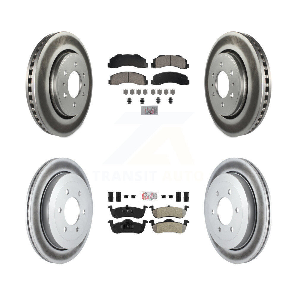 Transit Auto KGA-105814 Disc Brake Kit for 2010-2017 Ford Expedition, Lincoln Navigator - Front and Rear