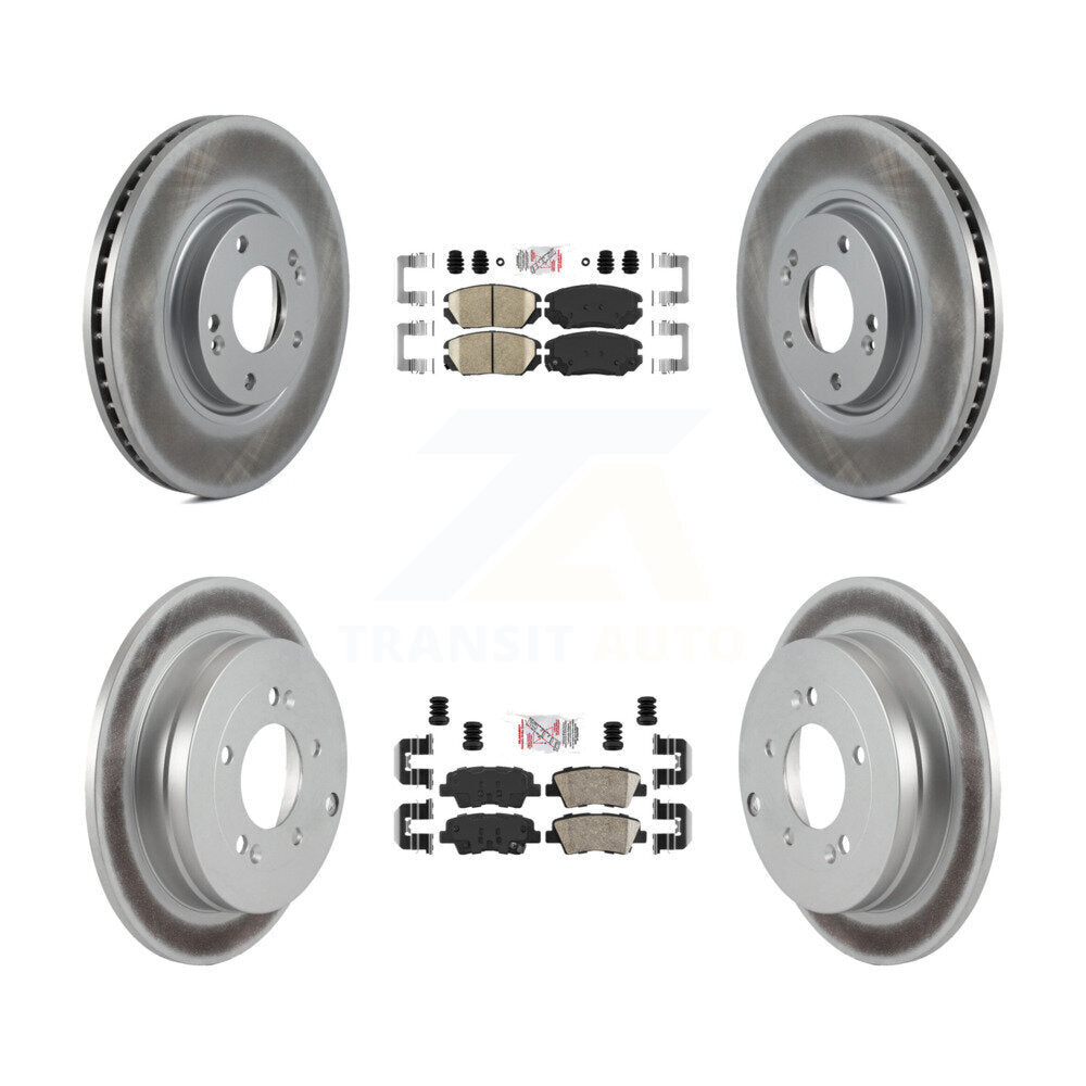 Transit Auto KGA-105852 Disc Brake Kit for 2010 Hyundai Azera - Front and Rear