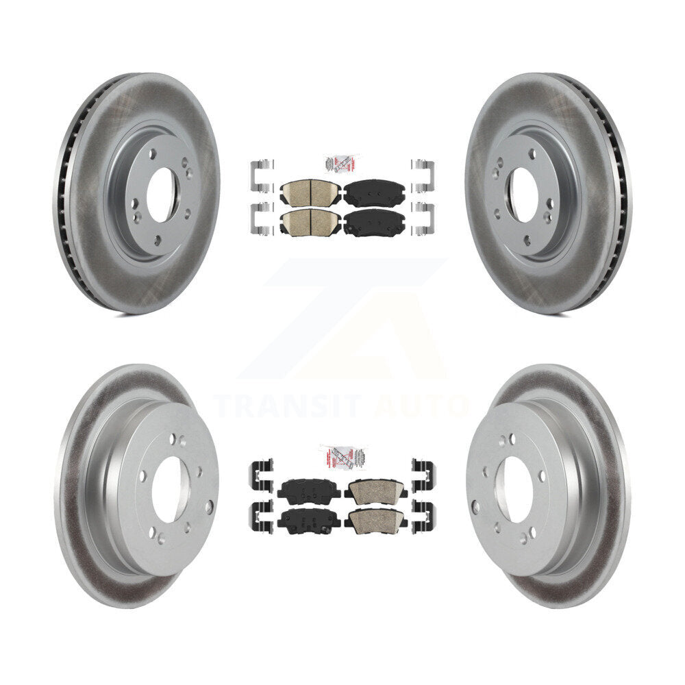 Transit Auto KGA-105853 Disc Brake Kit for 2010 Hyundai Azera - Front and Rear