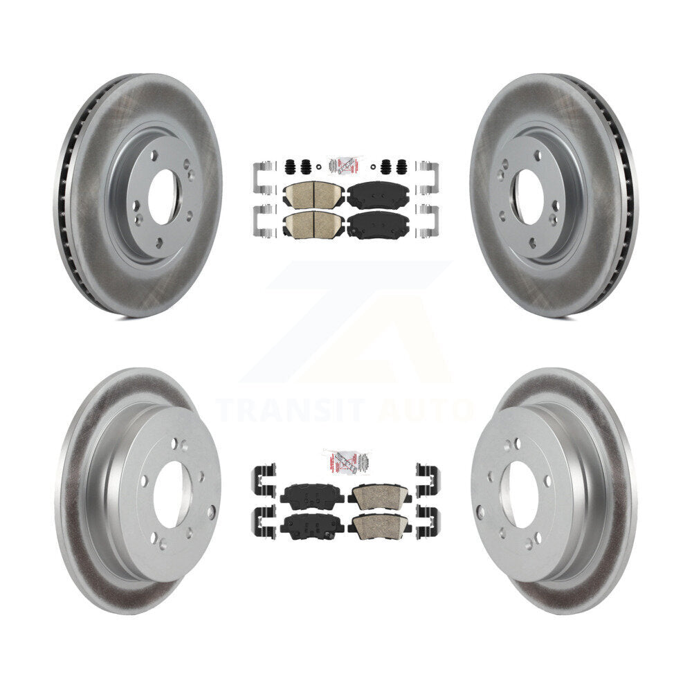 Transit Auto KGA-105854 Disc Brake Kit for 2010 Hyundai Azera - Front and Rear