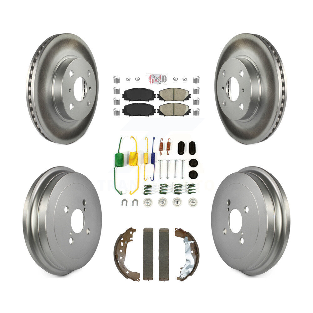 Transit Auto KGA-105910 Disc Brake Kit for 2014-2018 Toyota Yaris - Front and Rear