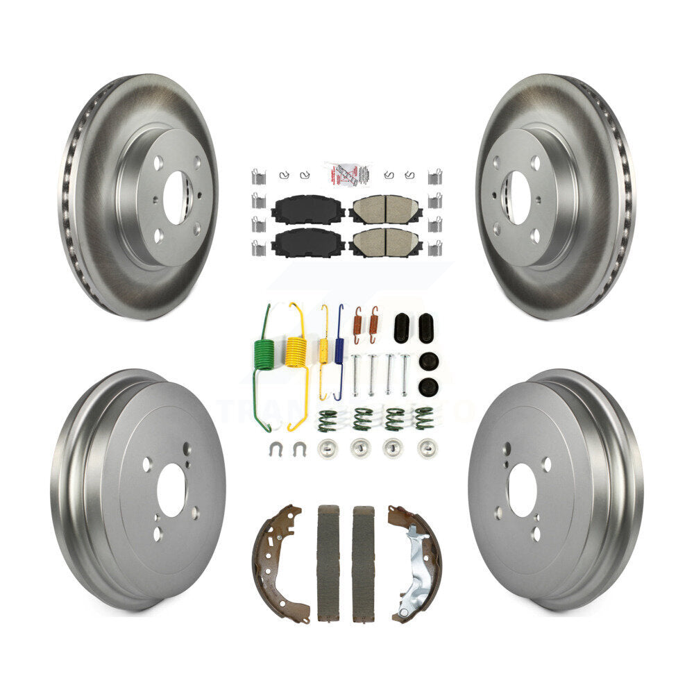 Transit Auto KGA-105911 Disc Brake Kit for 2014-2018 Toyota Yaris - Front and Rear