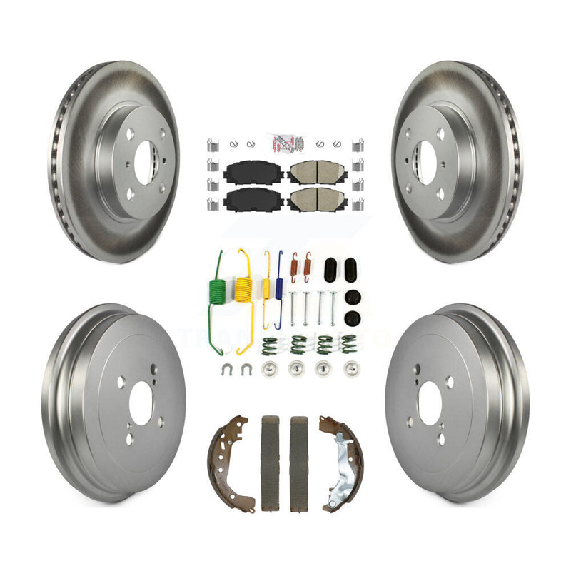 Transit Auto KGA-105911 Disc Brake Kit for 2014-2018 Toyota Yaris - Front and Rear
