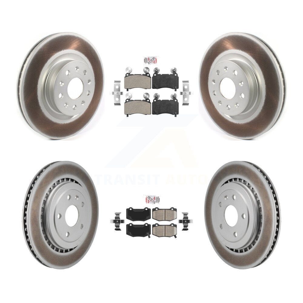 Transit Auto KGA-105957 Disc Brake Kit for 2016 Chevrolet Camaro - Front and Rear