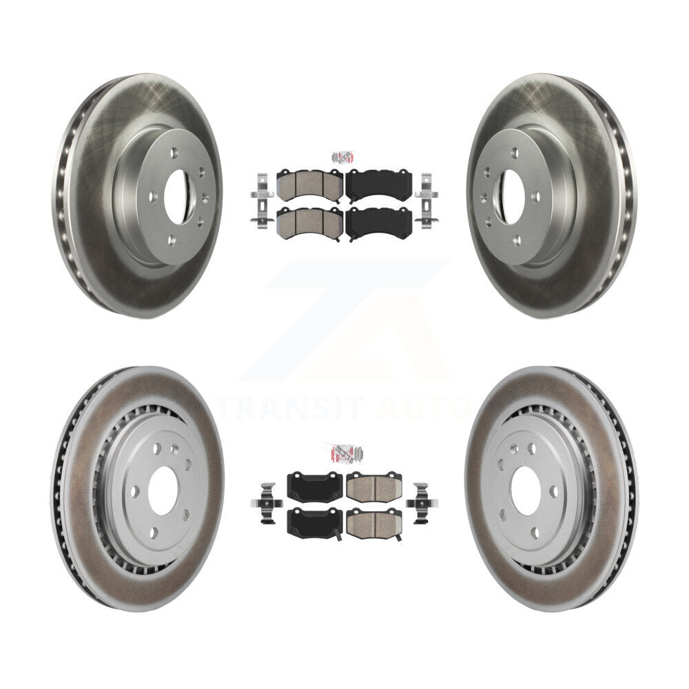 Transit Auto KGA-105967 Disc Brake Kit for 2017-2019 Cadillac ATS - Front and Rear