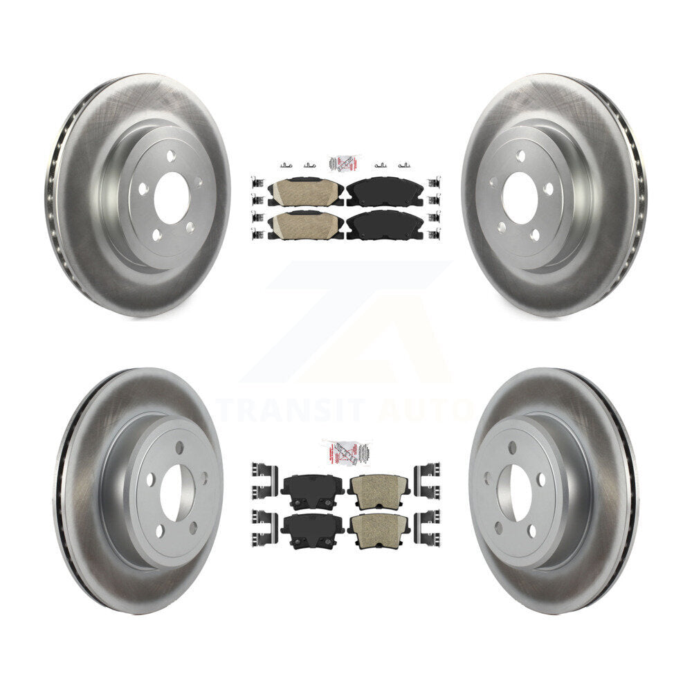 Transit Auto KGA-105974 Disc Brake Kit for 2017-2018 Dodge Charger - Front and Rear
