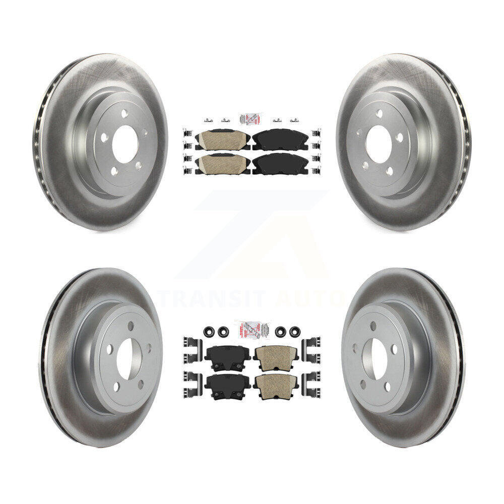 Transit Auto KGA-105976 Disc Brake Kit for 2017-2018 Dodge Charger - Front and Rear
