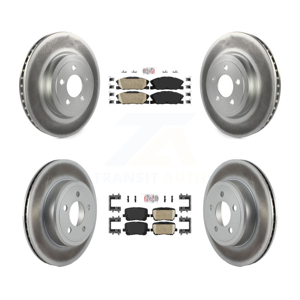 Transit Auto KGA-105980 Disc Brake Kit for 2017-2018 Dodge Charger - Front and Rear