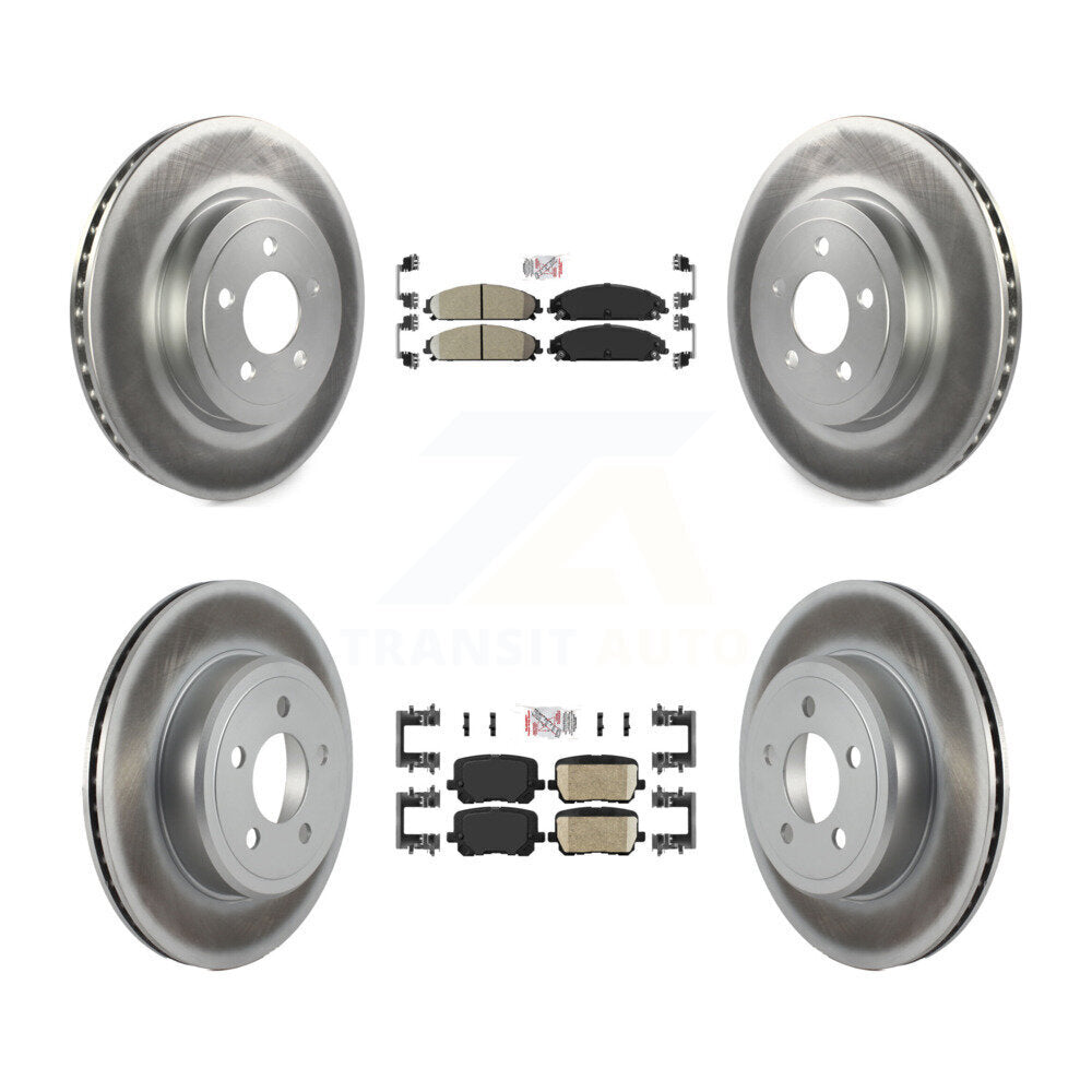 Transit Auto KGA-105981 Disc Brake Kit for 2017-2018 Dodge Charger - Front and Rear