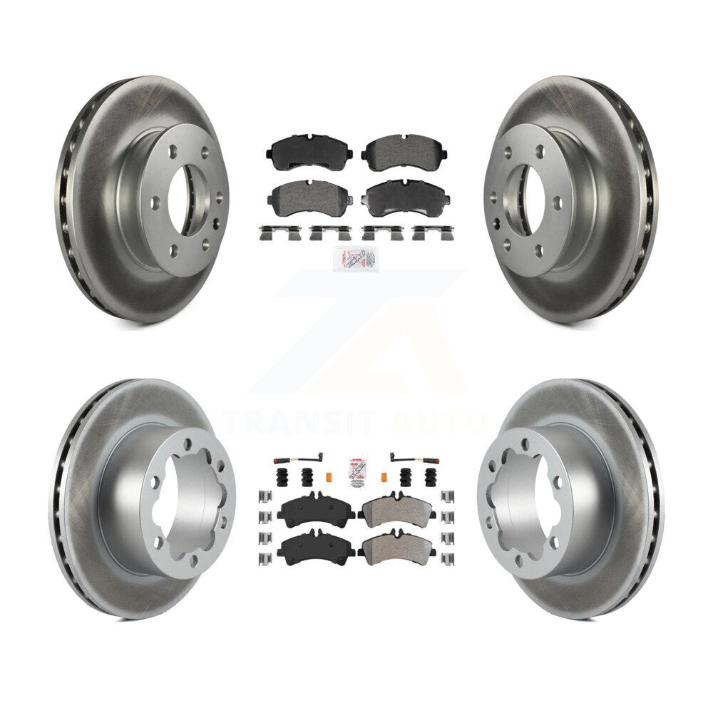 Transit Auto KGA-106004 Disc Brake Kit for 2007-2018 Freightliner Sprinter 3500, Mercedes-Benz Sprinter 3500XD and More - Front and Rear