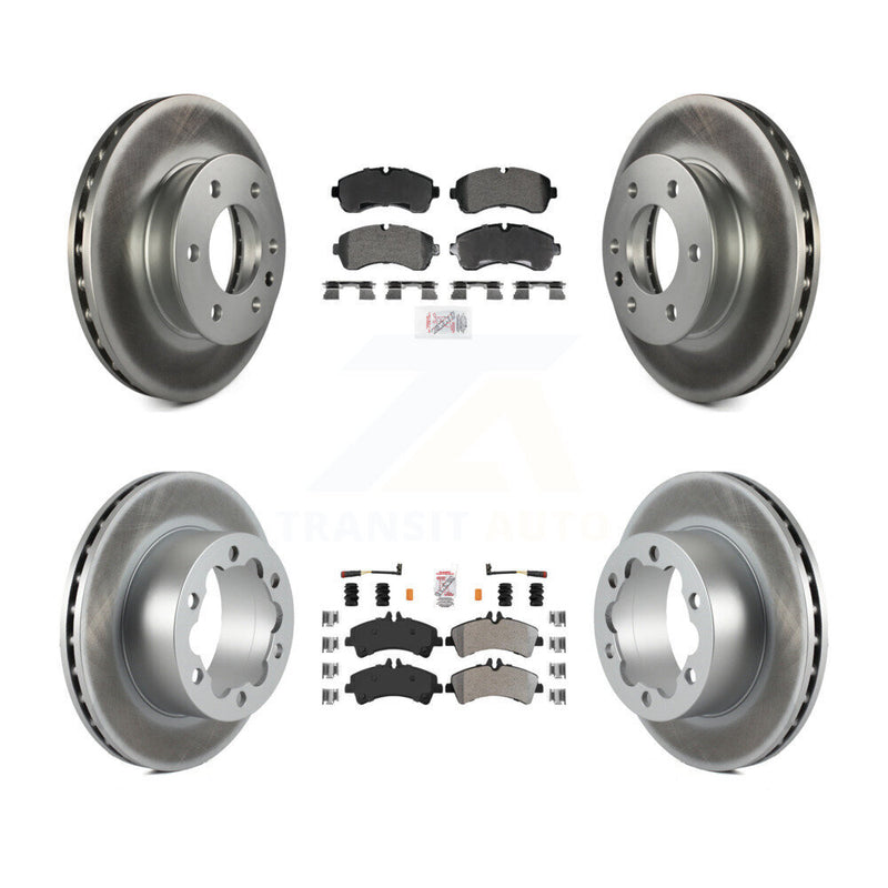 Transit Auto KGA-106004 Disc Brake Kit for 2007-2018 Freightliner Sprinter 3500, Mercedes-Benz Sprinter 3500XD and More - Front and Rear