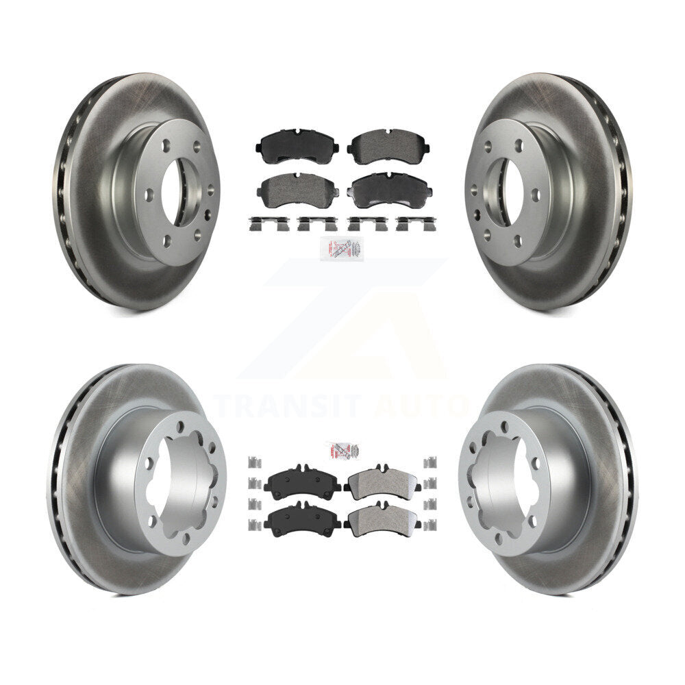 Transit Auto KGA-106005 Disc Brake Kit for 2007-2018 Freightliner Sprinter 3500, Mercedes-Benz Sprinter 3500XD and More - Front and Rear