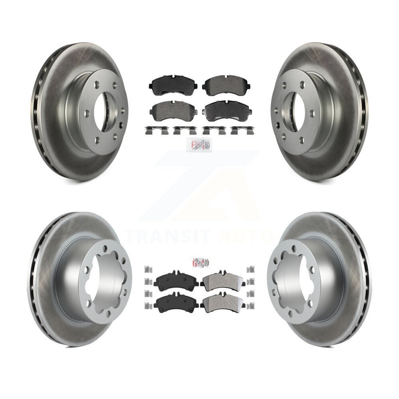 Transit Auto KGA-106005 Disc Brake Kit for 2007-2018 Freightliner Sprinter 3500, Mercedes-Benz Sprinter 3500XD and More - Front and Rear