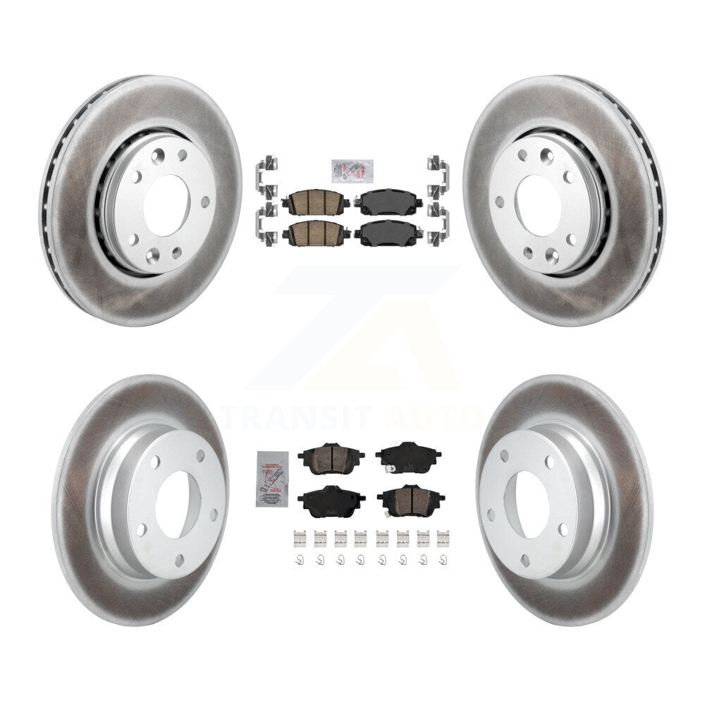 Transit Auto KGA-106010 Disc Brake Kit for 2020-2023 Nissan Sentra - Front and Rear