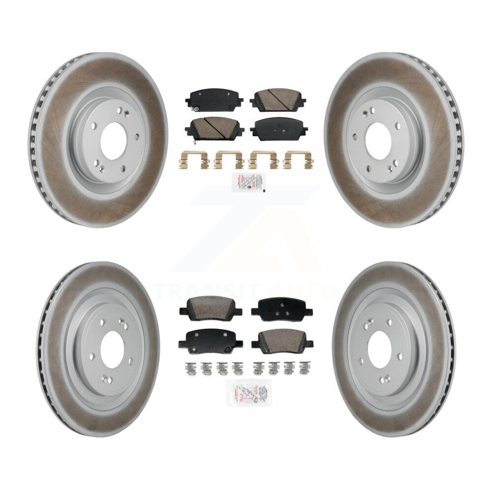 Transit Auto KGA-106067 Disc Brake Kit for 2021-2023 Hyundai Santa Fe, Kia Sorento - Front and Rear