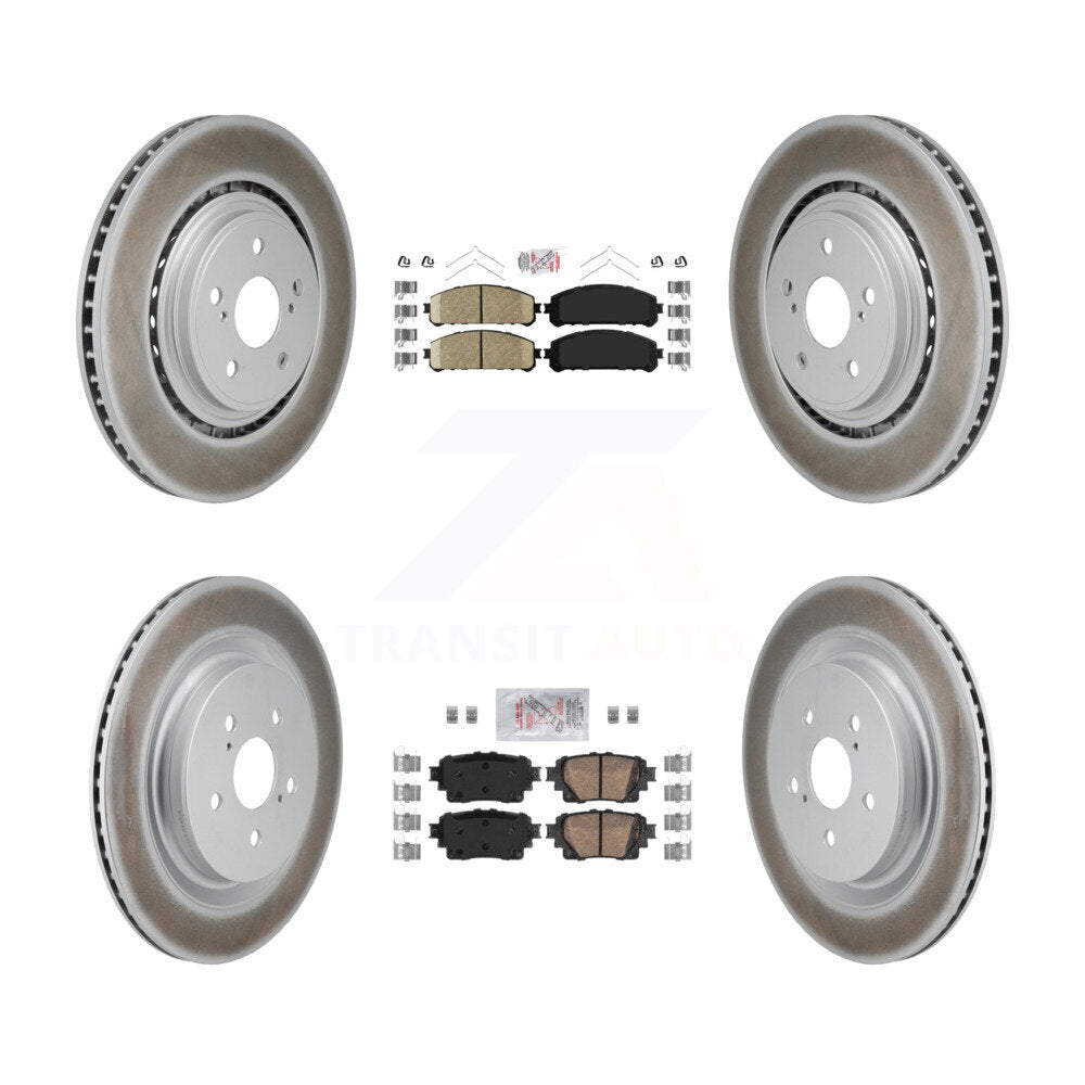 Transit Auto KGA-106090 Disc Brake Kit for 2020-2022 Toyota Highlander - Front and Rear