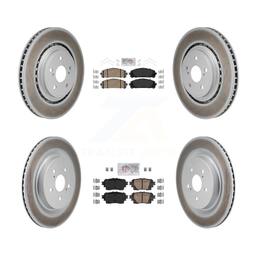 Transit Auto KGA-106092 Disc Brake Kit for 2020-2023 Toyota Highlander - Front and Rear