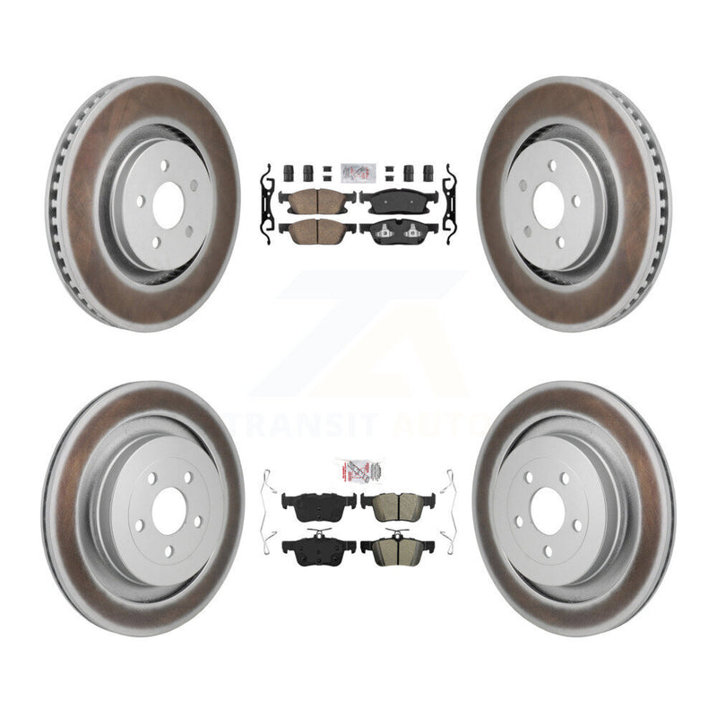 Transit Auto KGA-106105 Disc Brake Kit for 2019 Ford Edge - Front and Rear