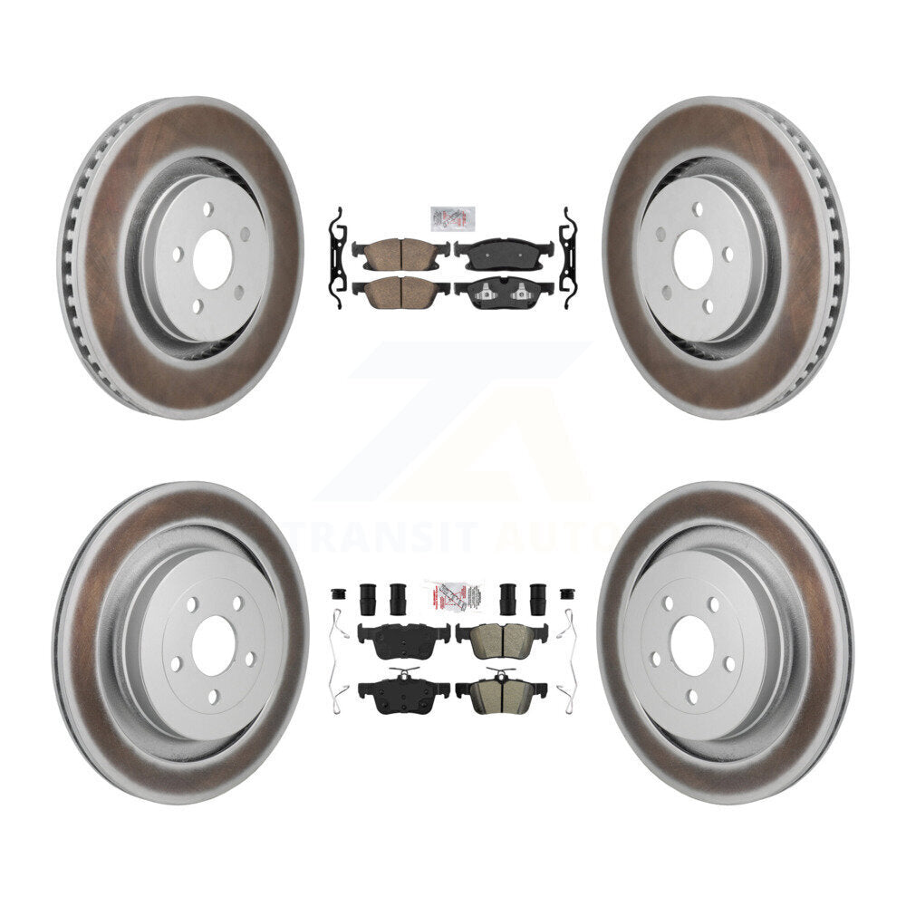 Transit Auto KGA-106110 Disc Brake Kit for 2019 Ford Edge - Front and Rear