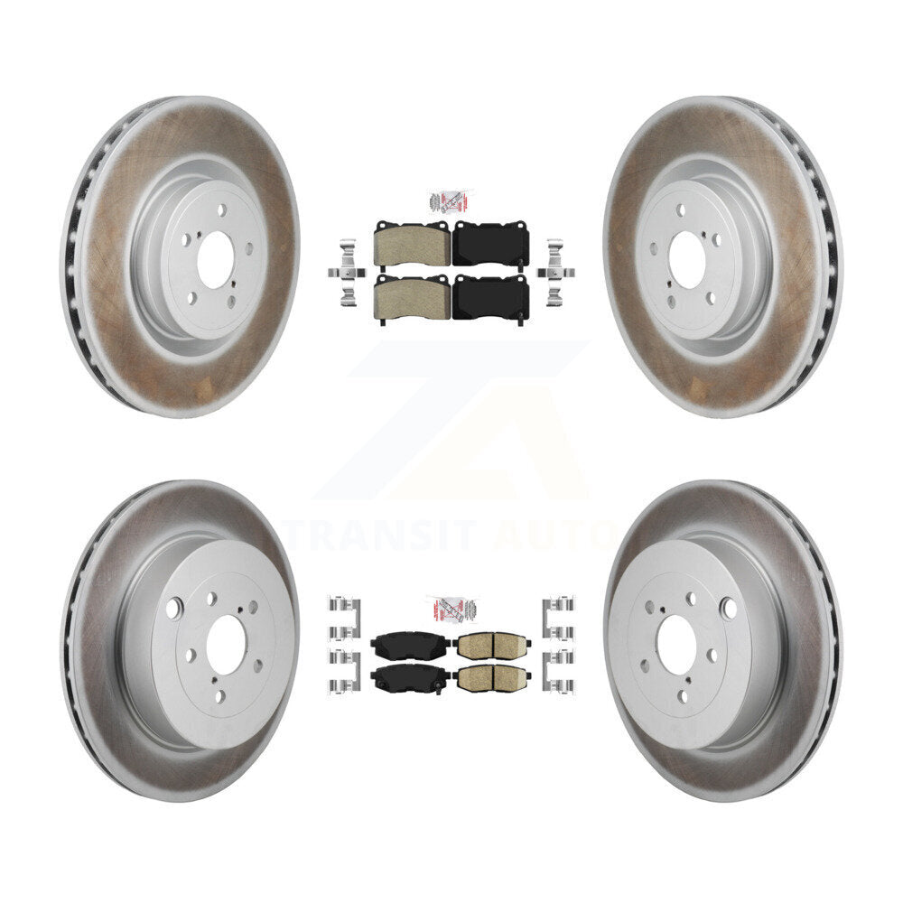 Transit Auto KGA-106125 Disc Brake Kit for 2017 Subaru BRZ - Front and Rear
