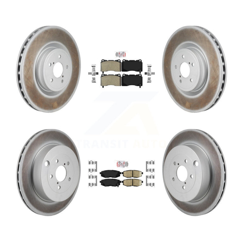 Transit Auto KGA-106125 Disc Brake Kit for 2017 Subaru BRZ - Front and Rear