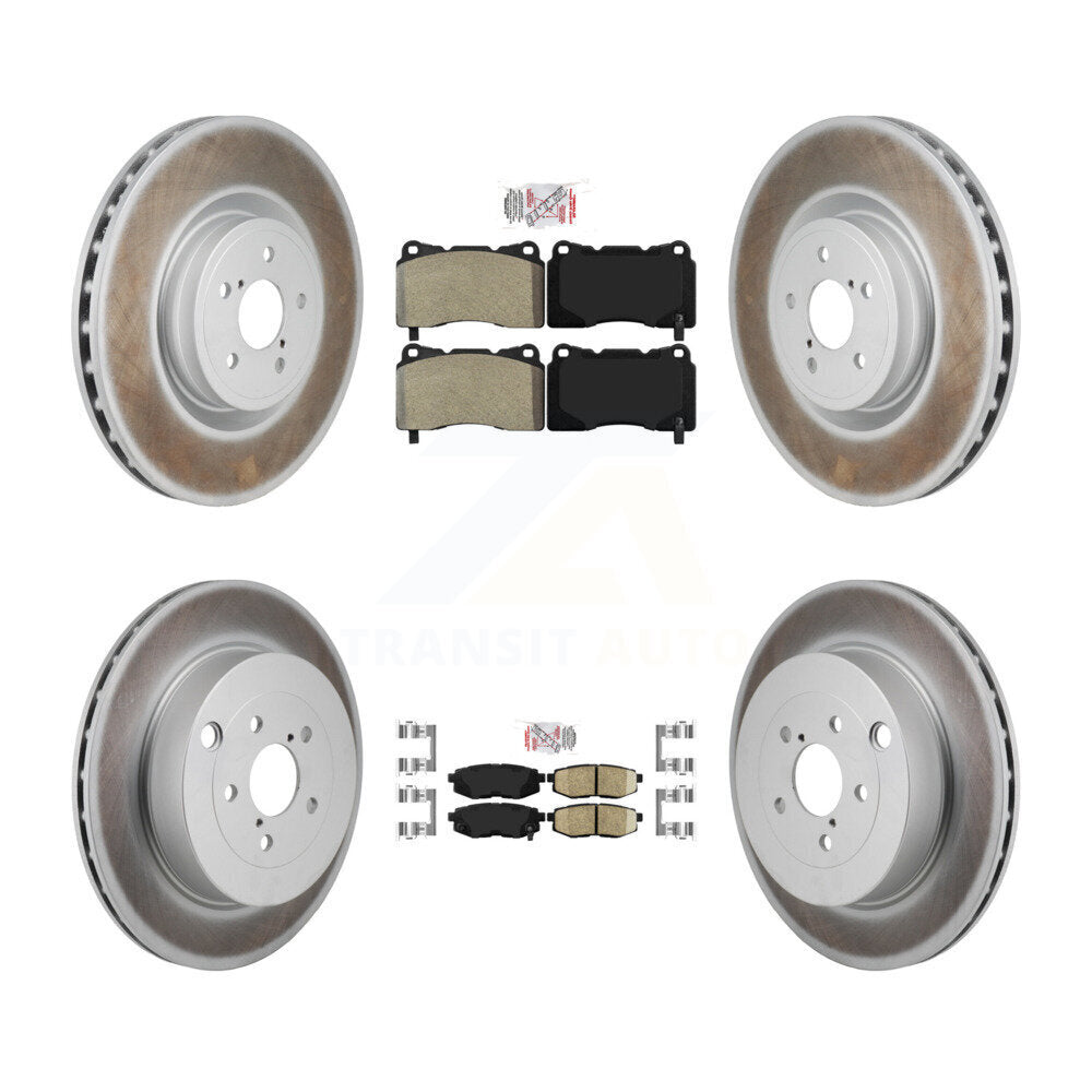 Transit Auto KGA-106126 Disc Brake Kit for 2017 Subaru BRZ - Front and Rear