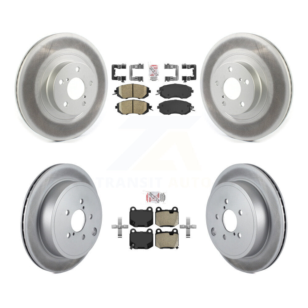 Transit Auto KGA-106127 Disc Brake Kit for 2017 Subaru BRZ - Front and Rear