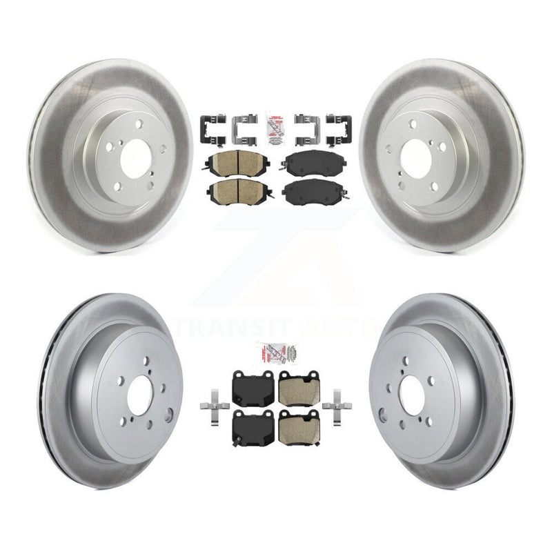 Transit Auto KGA-106127 Disc Brake Kit for 2017 Subaru BRZ - Front and Rear