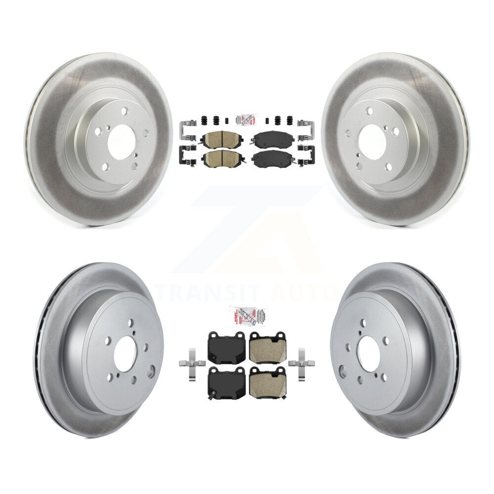 Transit Auto KGA-106128 Disc Brake Kit for 2017 Subaru BRZ - Front and Rear