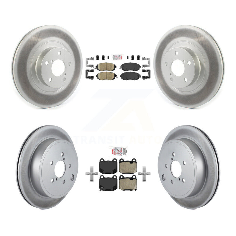Transit Auto KGA-106128 Disc Brake Kit for 2017 Subaru BRZ - Front and Rear
