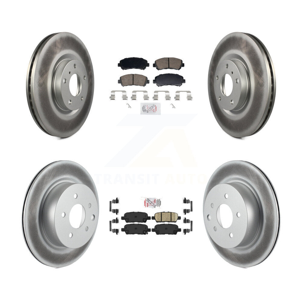 Transit Auto KGA-106134 Disc Brake Kit for 2009-2022 Nissan Maxima - Front and Rear