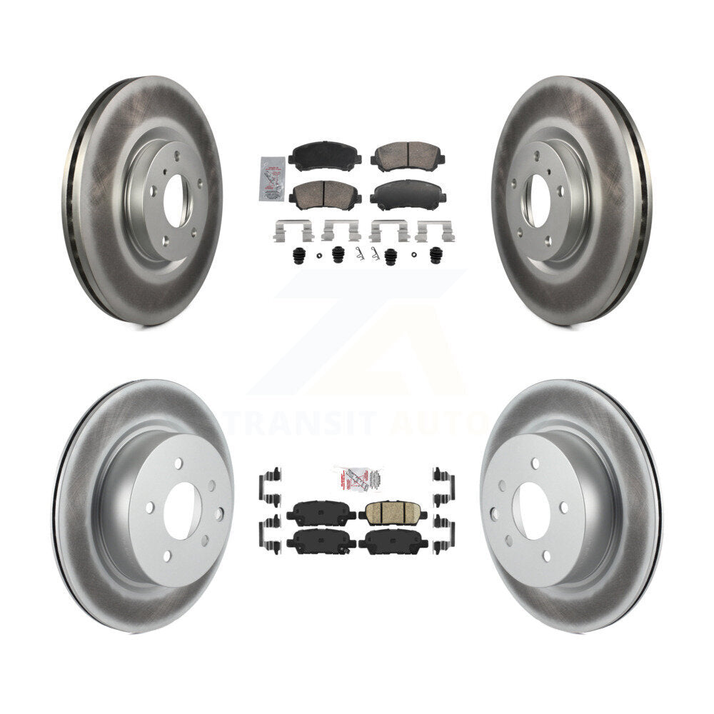 Transit Auto KGA-106135 Disc Brake Kit for 2009-2022 Nissan Maxima - Front and Rear