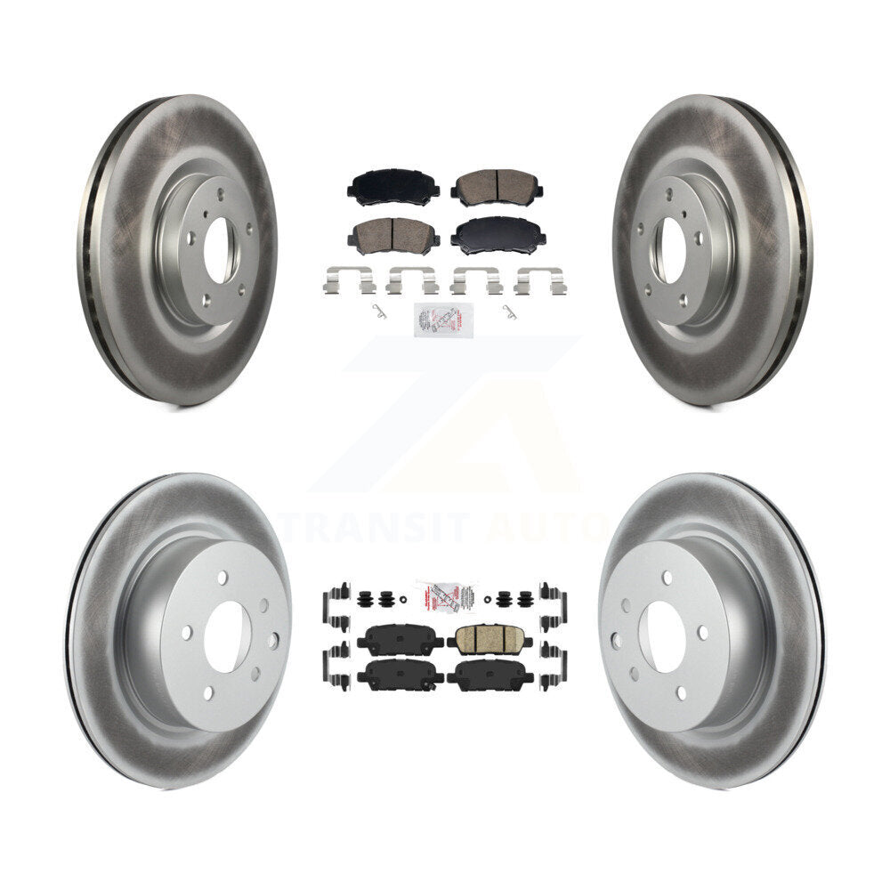 Transit Auto KGA-106136 Disc Brake Kit for 2009-2022 Nissan Maxima - Front and Rear