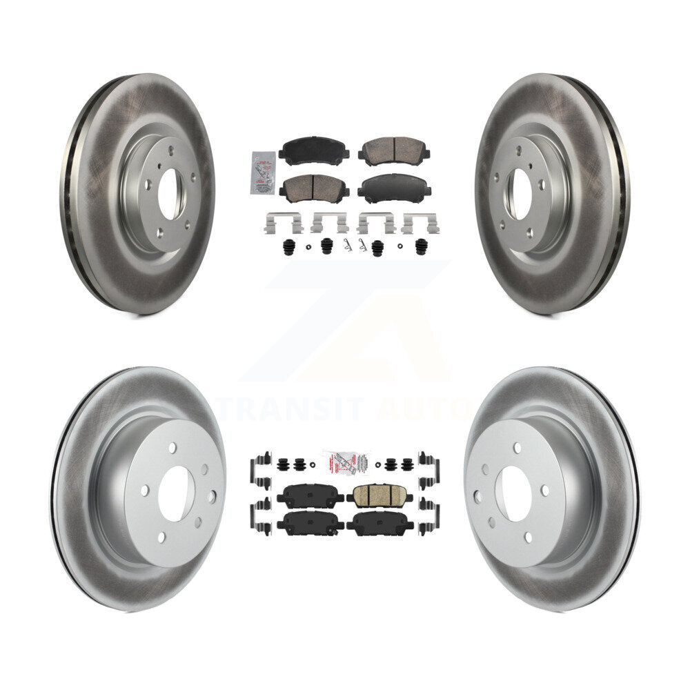 Transit Auto KGA-106137 Disc Brake Kit for 2009-2022 Nissan Maxima - Front and Rear