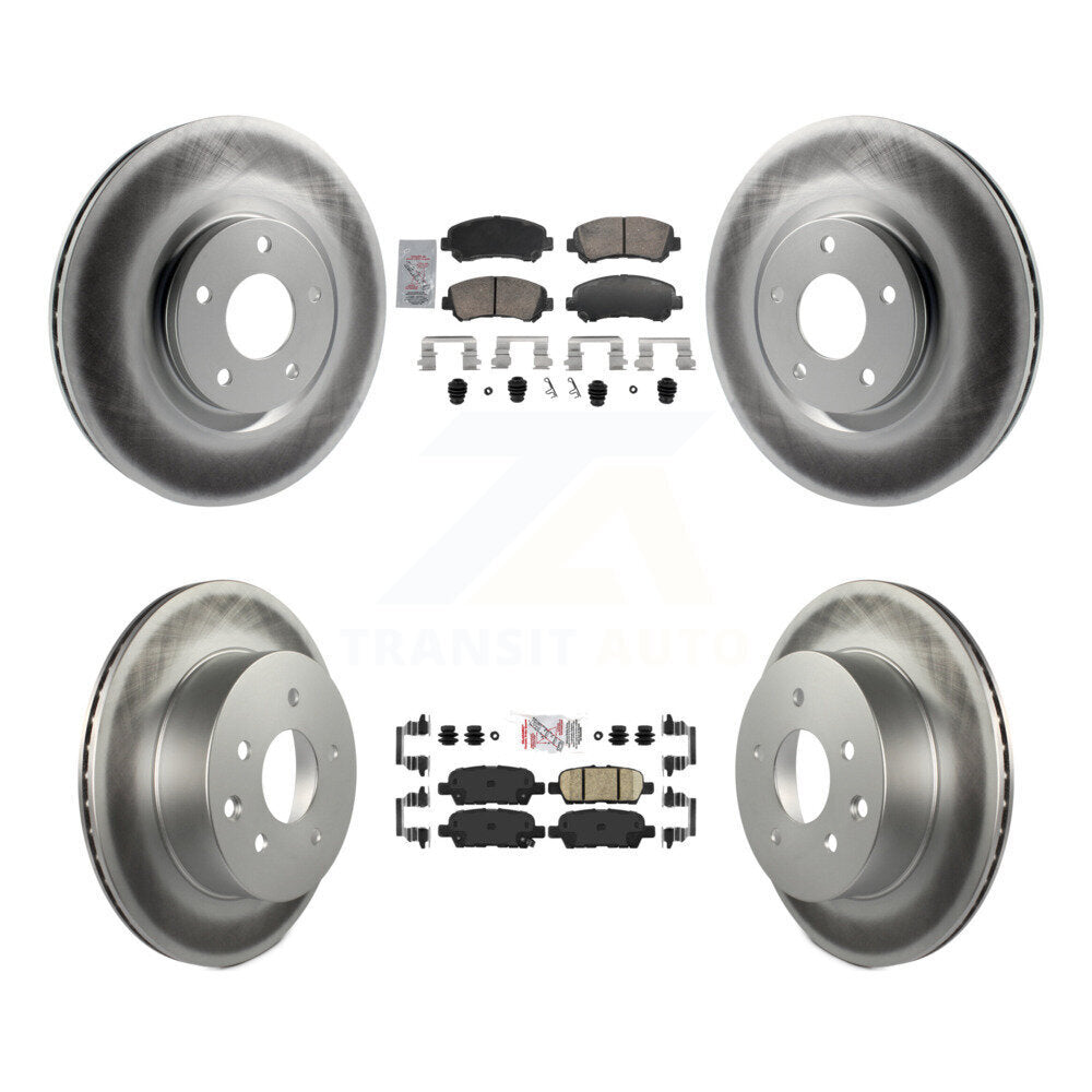 Transit Auto KGA-106141 Disc Brake Kit for 2014-2017 Nissan Juke - Front and Rear