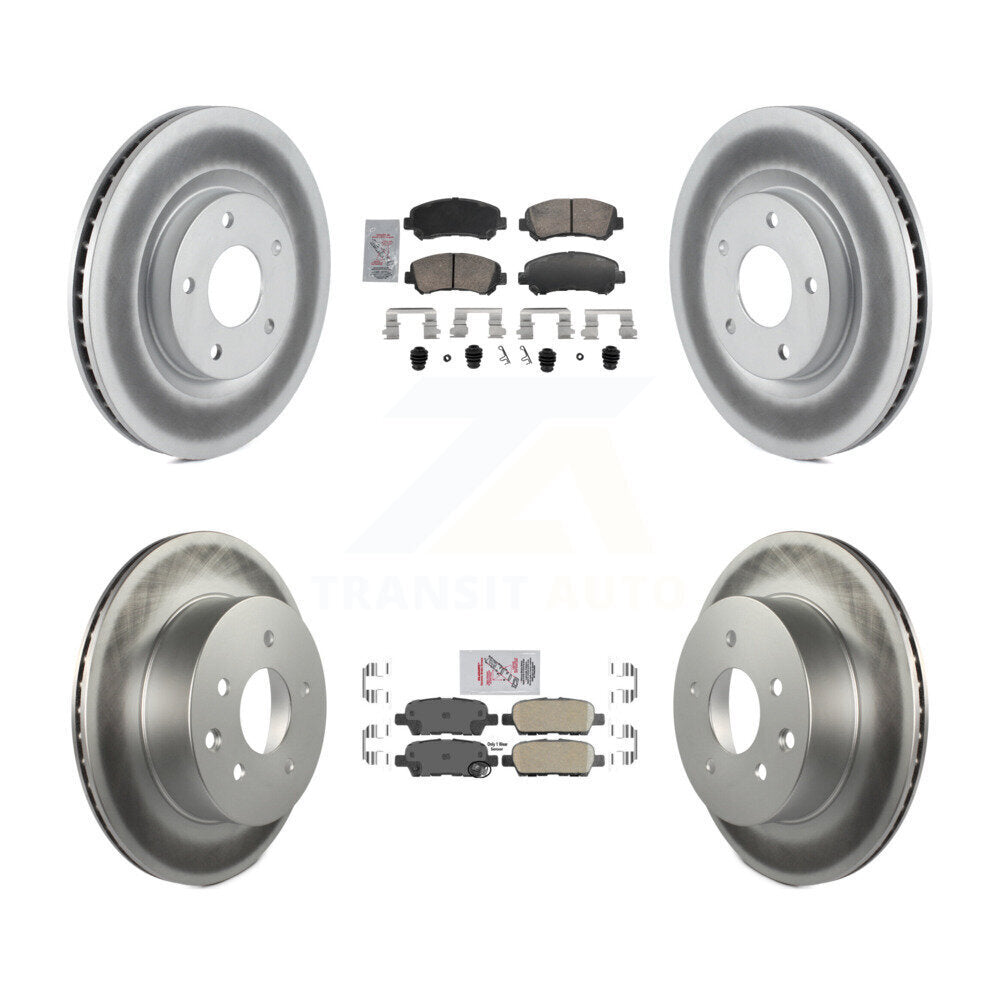 Transit Auto KGA-106151 Disc Brake Kit for 2008-2015 Nissan Rogue Select, Nissan Rogue - Front and Rear