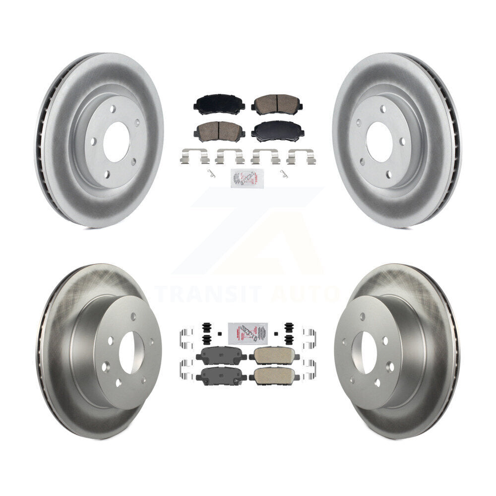 Transit Auto KGA-106152 Disc Brake Kit for 2008-2015 Nissan Rogue Select, Nissan Rogue - Front and Rear