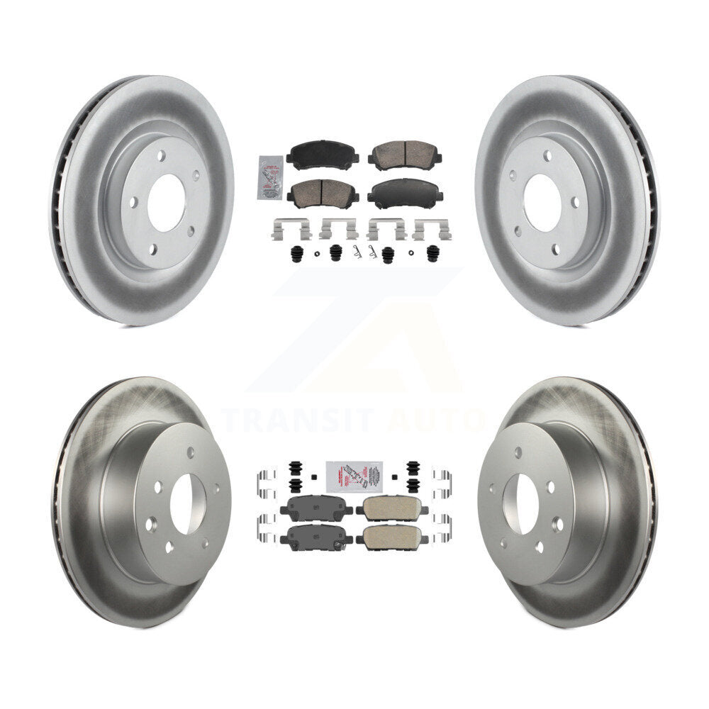 Transit Auto KGA-106153 Disc Brake Kit for 2008-2015 Nissan Rogue Select, Nissan Rogue - Front and Rear
