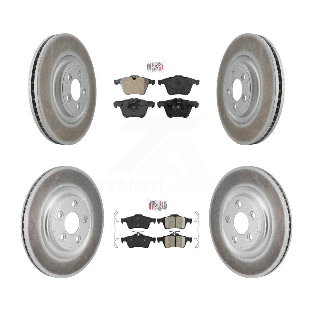 Transit Auto KGA-106173 Disc Brake Kit for 2016 Jaguar XJ - Front and Rear
