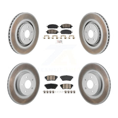 Transit Auto KGA-106185 Disc Brake Kit for 2022-2023 INFINITI QX60, Mitsubishi Outlander, Nissan Pathfinder - Front and Rear