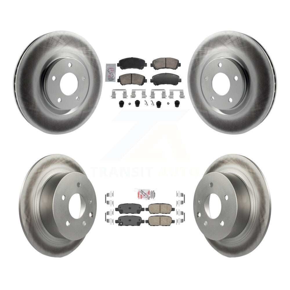 Transit Auto KGA-106195 Disc Brake Kit for 2007-2012 Nissan Sentra - Front and Rear
